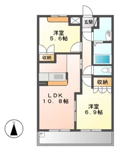 スカイバレー【2階】の間取り