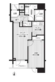 HF白金高輪レジデンス【3階】の間取り