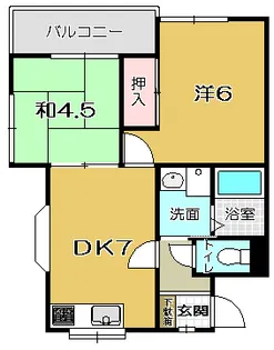 クリーンハイツ【2階】の間取り