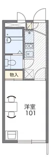 メルベーユ【1階】の間取り