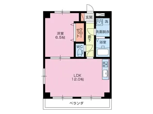 モアナコート【5階】の間取り