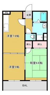神奈川県川崎市多摩区生田3【マンション】の間取り