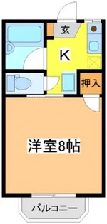 内藤ハイツB【2階】の間取り