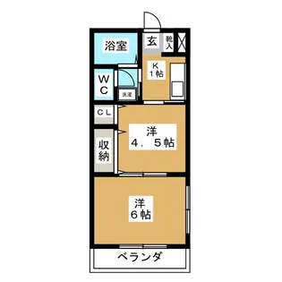 グランデージュ【1階】の間取り