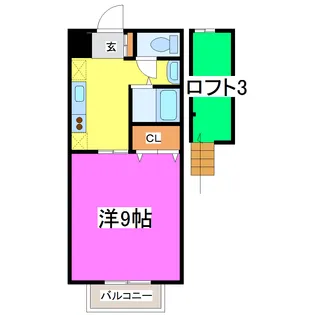 コーポ国本【2階】の間取り