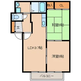 パストラル【2階】の間取り