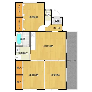 サイレントヒルズ【1階】の間取り