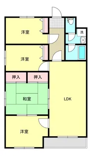 プランドール新白河【1階】の間取り
