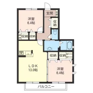 シャンティ【2階】の間取り