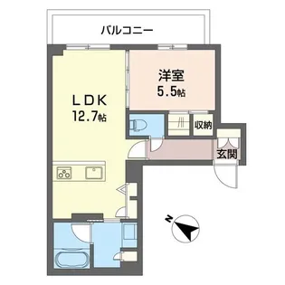 ウィズプラス東川口【4階】の間取り