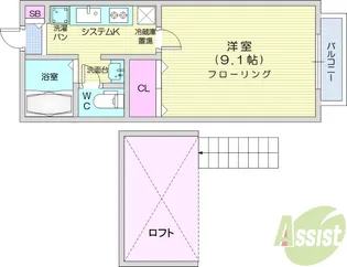 ソレアード*【1階】の間取り