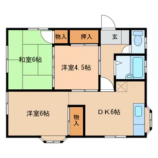 チェリーハイツA【2階】の間取り