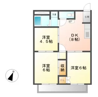 メゾンボヌール【2階】の間取り