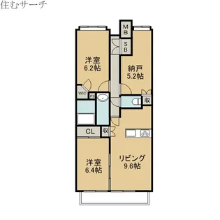 パレ久保田【5階】の間取り