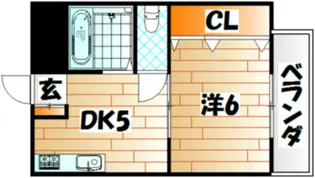 第2矢代マンション【1階】の間取り