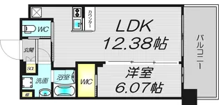 大阪府大阪市淀川区新高5【マンション】の間取り