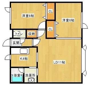 ウエストサイト【1階】の間取り