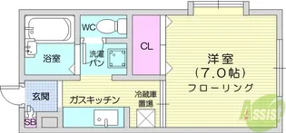 1Kの間取り画像