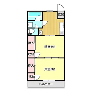 メゾン・エスポワール【4階】の間取り