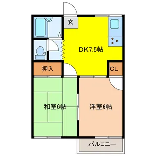 プレズント佐島【2階】の間取り