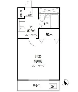 ハイツタカノ【2階】の間取り