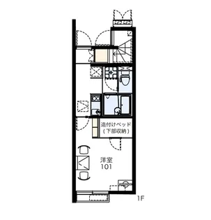 レオネクストパレス市場【1階】の間取り