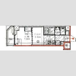ハーモニーレジデンス高田馬場【5階】の間取り