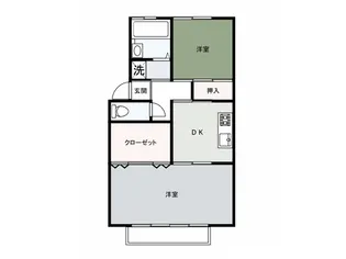 コーポ喜寿【2階】の間取り