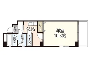パレグレース鶴見【2階】の間取り