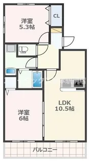 エスポワール・M【2階】の間取り