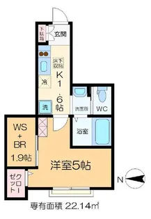 レソム新小岩【1階】の間取り