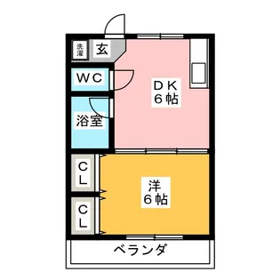 アクセスコートII【1階】の間取り