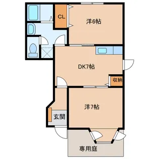 スペランツァB【1階】の間取り