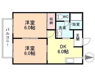 ソレイユ幸【2階】の間取り