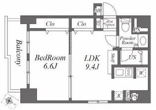 ユーレジデンス高輪台【3階】の間取り