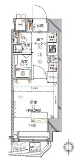 クレイシア西蒲田【3階】の間取り