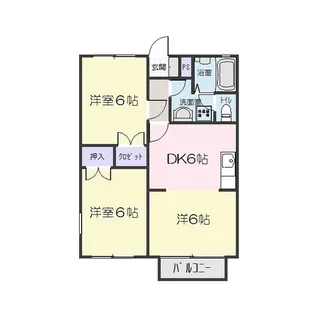 メゾン カンパーニュ【2階】の間取り
