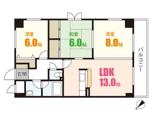 トレドハウス【4階】の間取り