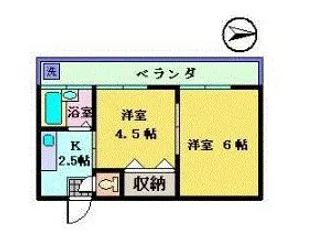 和幸マンション【3階】の間取り