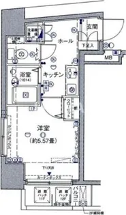 シンシア蒲田ステーションプラザ【6階】の間取り