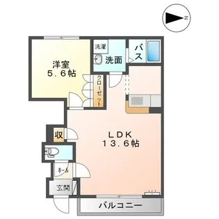 ゴーディアス【1階】の間取り