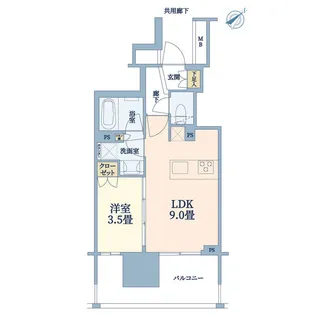 ブラントン蔵前【5階】の間取り