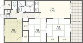 アマ・デトワールII【3階】の間取り