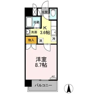 アムールシャトー【4階】の間取り