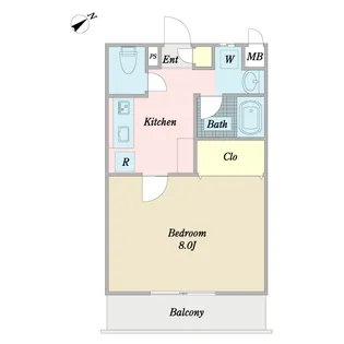 ヴィラ・アスコット【2階】の間取り