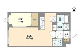 東京都世田谷区北沢5【マンション】の間取り
