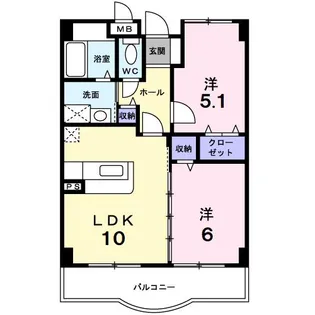 オビー・ビュー【2階】の間取り