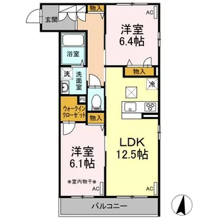 東京都練馬区南大泉4【アパート】の間取り