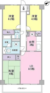 神奈川県川崎市宮前区宮崎6【マンション】の間取り