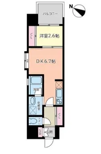 アプロ住吉レジデンス【8階】の間取り